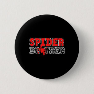 Spinnenbruder Kid Spidey Geburtstags-Matching-Fami Button