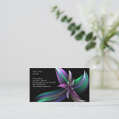 Spinnende Blumen-Geschäfts-Karte Visitenkarte (Stehend Vorderseite)