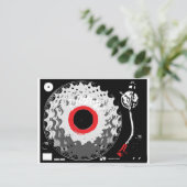 Spinnende Zähne Postkarte (Stehend Vorderseite)