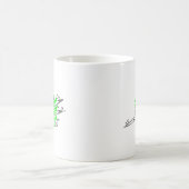 Spinnender grüner Tornado Kaffeetasse (Mittel)