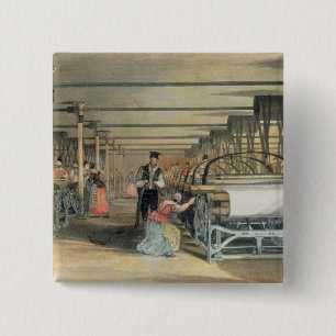 Spinnender Powerwebstuhl, 1834 Button