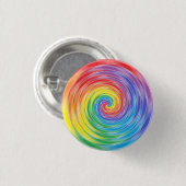 Spinnender Regenbogen Button (Vorne & Hinten)