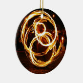 Spinnendes Feuer - abstrakt Keramik Ornament (Rechts)