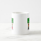 SPINNENDES LEHRER-GLÜCKLICHES WEIHNACHTEN KAFFEETASSE (Mittel)