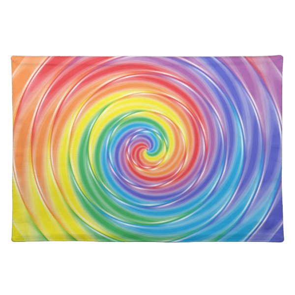 Regenbogen Tisch & Küchenwäsche Zazzle.de