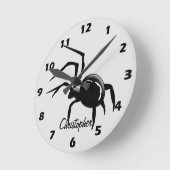 Spinnendesign Individualisiert Runde Wanduhr (Winkel)
