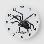 Spinnendesign Individualisiert Runde Wanduhr (Vorderseite)