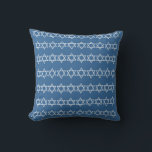 SPINNENDREIDEL & STARS med BLUE & WHITE, Kissen<br><div class="desc">blau-weiß Dreidel Kissen STAR VON DAVID TRIM STAR OF DAVID ON BACK von Designer Sandy Closs ~ SandyCloss~</div>