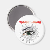 Spinnenfrau / Magnet (Vorderseite/Rückseite)