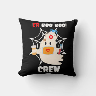 Spinnengeschenk   Boo Crew Krankenschwester Hallow Kissen