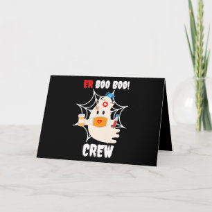 Spinnengeschenk   Boo Crew Nurse Halloween Niedlic Karte