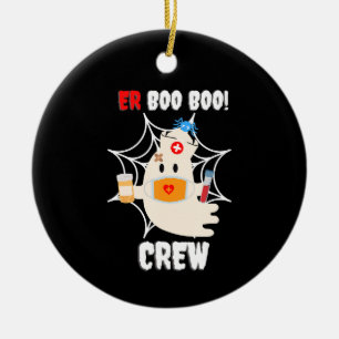 Spinnengeschenk Boo Crew Nurse Halloween Niedlic Keramik Ornament
