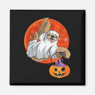 Spinnengeschenk Boo Halloween mit Kürbis Magnet