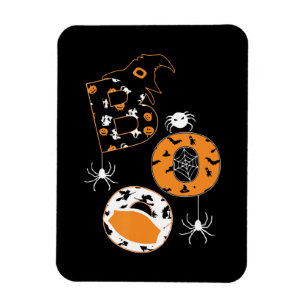 Spinnengeschenk Boo Mask Spider Hexenhut Pumpkin Magnet