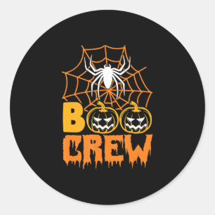 Spinnengeschenk  Boo Pumpkin Halloween Spider Boo  Runder Aufkleber
