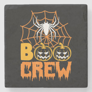 Spinnengeschenk  Boo Pumpkin Halloween Spider Boo  Steinuntersetzer