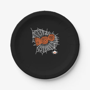 Spinnengeschenk Boo Spider Web für Frauen lustig Pappteller