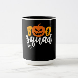 Spinnengeschenk Boo Squad - Pumpkin Spiole Hallo Zweifarbige Tasse