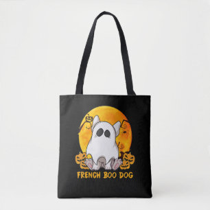 Spinnengeschenk French Boo Bulldogge mit Kürbisspi Tasche