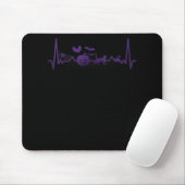 Spinnengeschenk | Funny Heartbeat Line Halloween Mousepad (Mit Mouse)