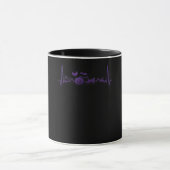 Spinnengeschenk | Funny Heartbeat Line Halloween Tasse (Zentrum)
