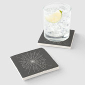 Spinnengeschenk | Großer Spider Lover Steinuntersetzer (Seitenansicht)