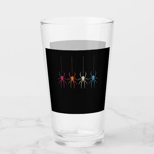 Spinnengeschenk | Halloween 2020 Vintag Spider Web Glas (Vorderseite)