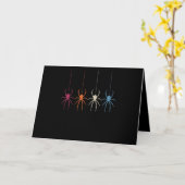 Spinnengeschenk | Halloween 2020 Vintag Spider Web Karte (Gelbe Blume)