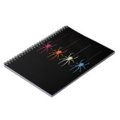 Spinnengeschenk | Halloween 2020 Vintag Spider Web Notizblock (Linke Seite)