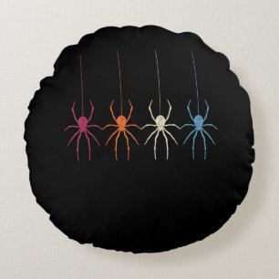 Spinnengeschenk Halloween 2020 Vintag Spider Web Rundes Kissen