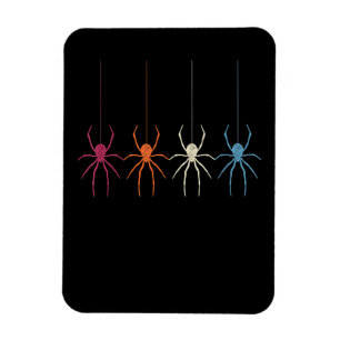 Spinnengeschenk   Halloween 2020 Vintage Spinnenne Magnet