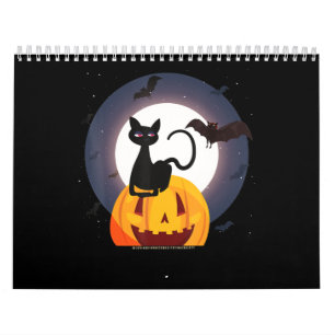 Spinnengeschenk   Halloween Black Cat Spipumkin Kalender