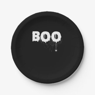 Spinnengeschenk   Halloween Funny Beängstigend Lit Pappteller