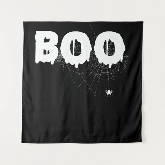 Spinnengeschenk | Halloween Funny Beängstigend Lit Wandteppich (Vorderseite)