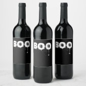 Spinnengeschenk | Halloween Funny Beängstigend Lit Weinetikett (Flaschen)