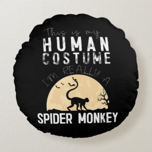 Spinnengeschenk   Halloween Human Costume Spione Rundes Kissen