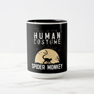 Spinnengeschenk Halloween Human Costume Spione Zweifarbige Tasse