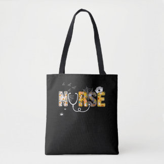Spinnengeschenk | Halloween-Krankenschwester mit K Tasche