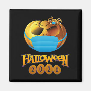 Spinnengeschenk Halloween Pumpkin and Spiole Mas Magnet