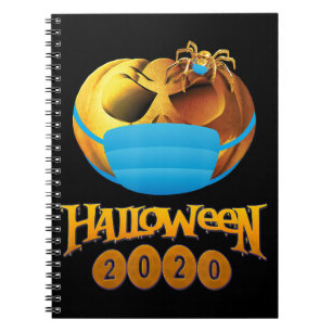 Spinnengeschenk   Halloween Pumpkin and Spiole Mas Notizblock