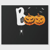 Spinnengeschenk | Halloween Pumpkins Spider Geschenkpapier (Flach)