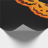 Spinnengeschenk | Halloween Pumpkins Spider Geschenkpapier (Ecke)