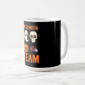 Spinnengeschenk | Halloween Team Pumpkin Ghost Spi Kaffeetasse (VorderseiteRechts)