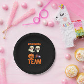 Spinnengeschenk | Halloween Team Pumpkin Ghost Spi Pappteller (Party)
