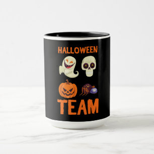 Spinnengeschenk   Halloween Team Pumpkin Ghost Spi Tasse
