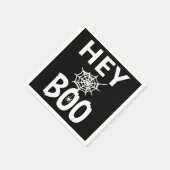Spinnengeschenk | Hey Boo Halloween Funny Spider W Serviette (Ecke)