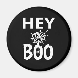 Spinnengeschenk   Hey Boo Halloween Lustiges Spinn Magnet