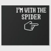 Spinnengeschenk | Ich bin mit der Spiderkostümbese Geschenkpapier (Flach)