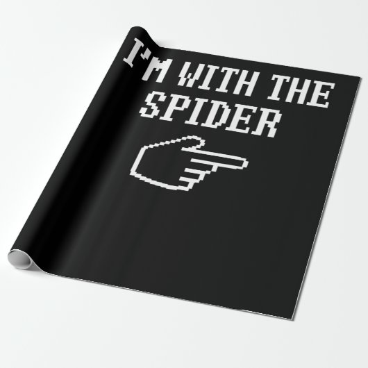 Spinnengeschenk | Ich bin mit der Spiderkostümbese Geschenkpapier (Ungerollt)