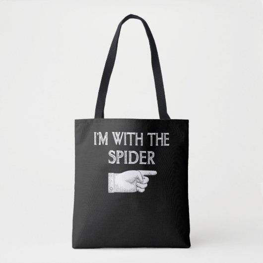 Spinnengeschenk | Ich bin mit der Spiderkostümbese Tasche (Vorderseite)